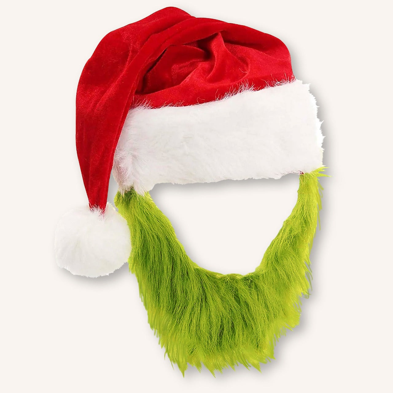 Mütze mit Grinch-Bart