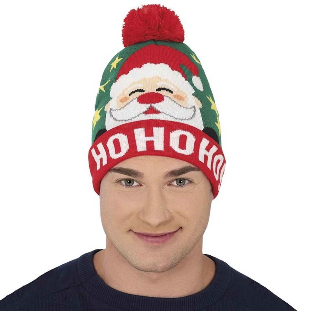 Weihnachtsmütze aus Wolle
