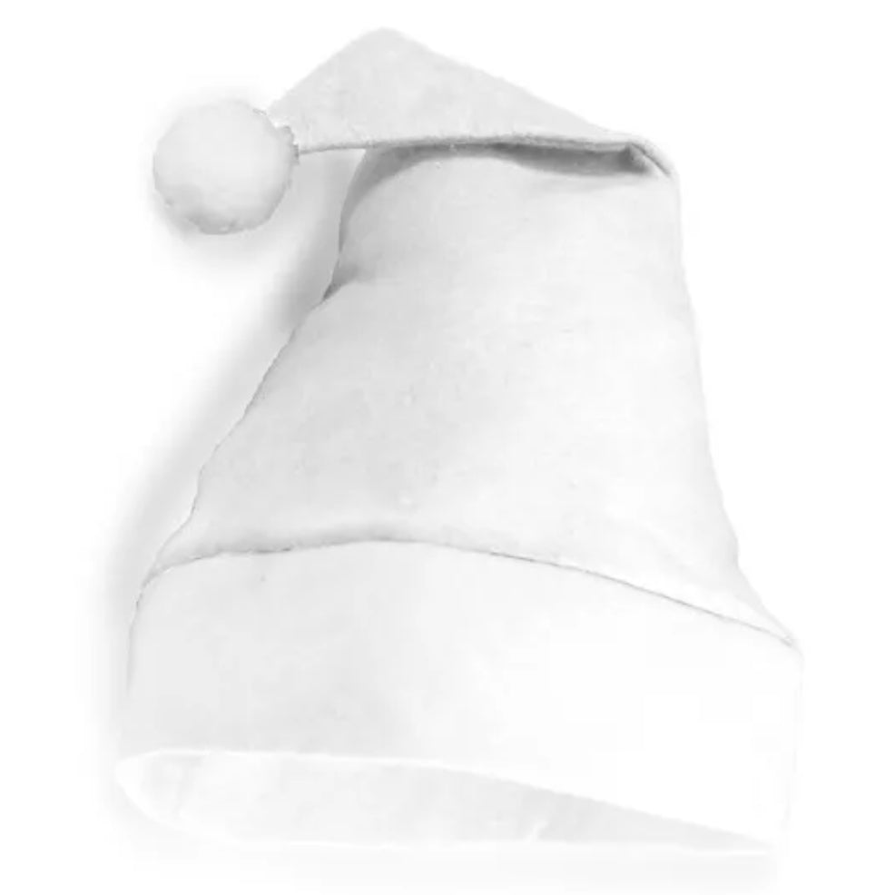 Weiße Weihnachtsmannmütze