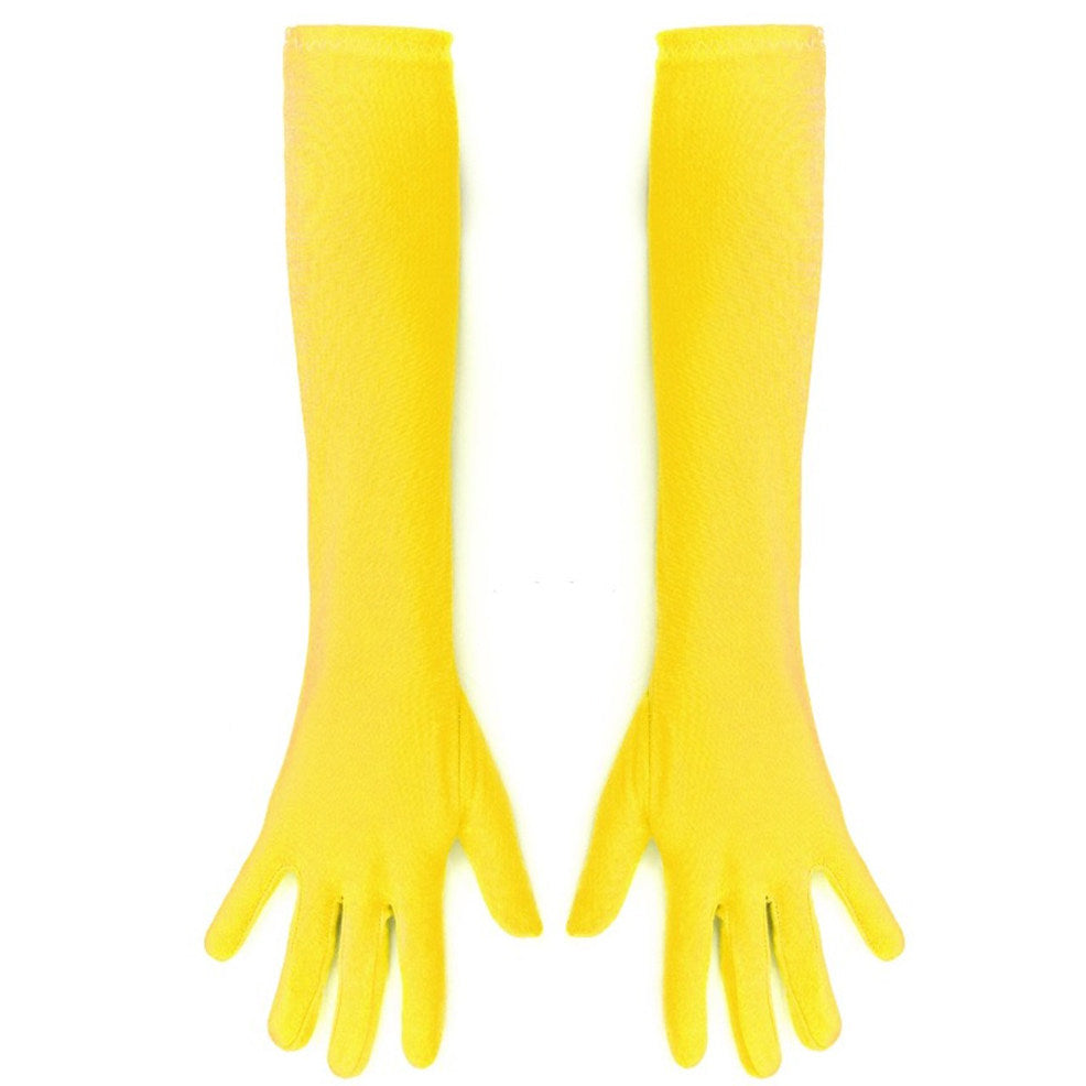 Lange gelbe Eco-Handschuhe