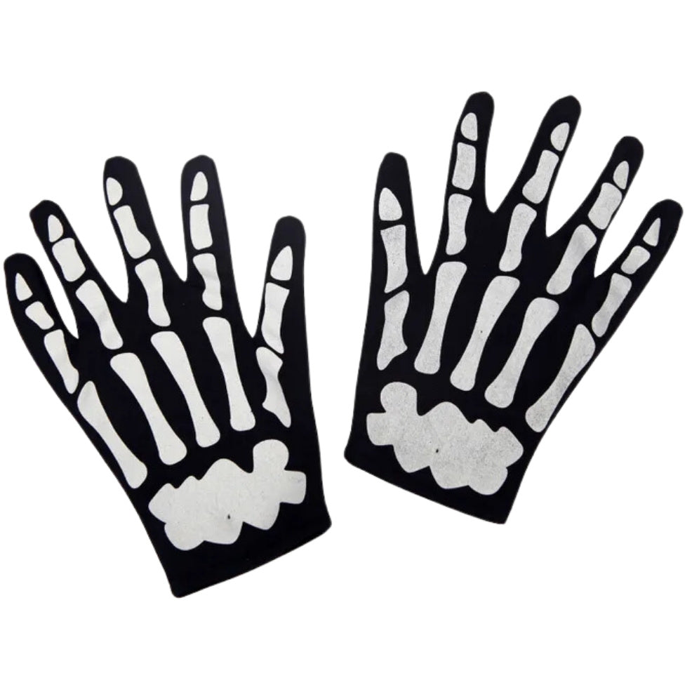 Kurze Skelett-Handschuhe für Kinder