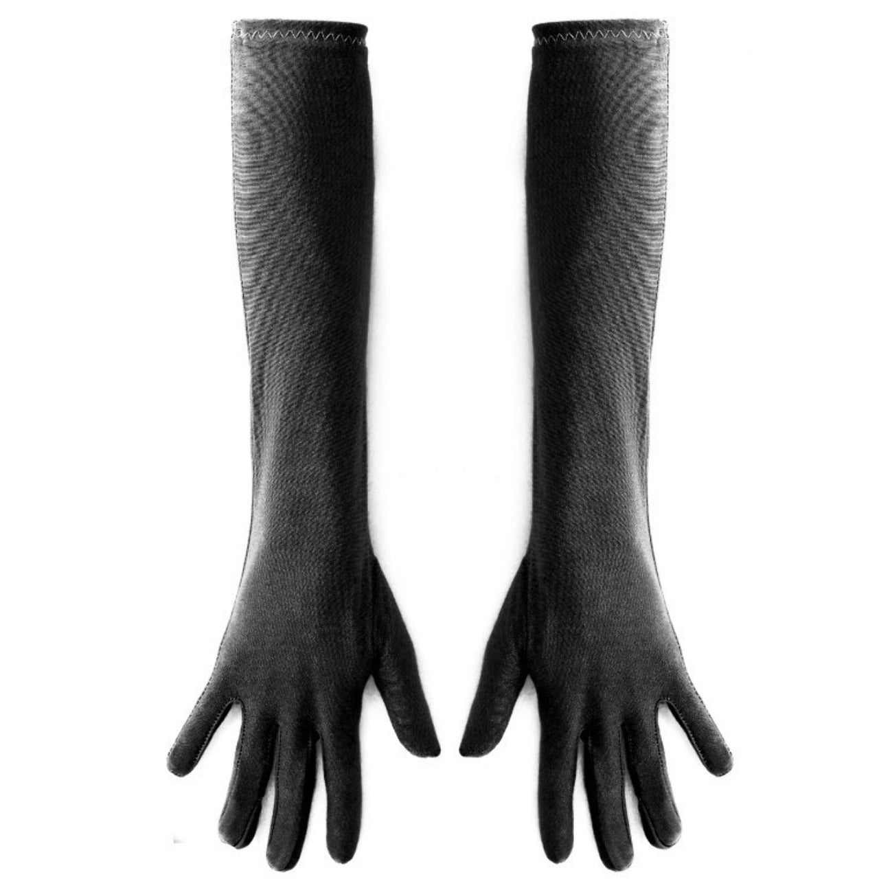 Lange schwarze Eco-Handschuhe