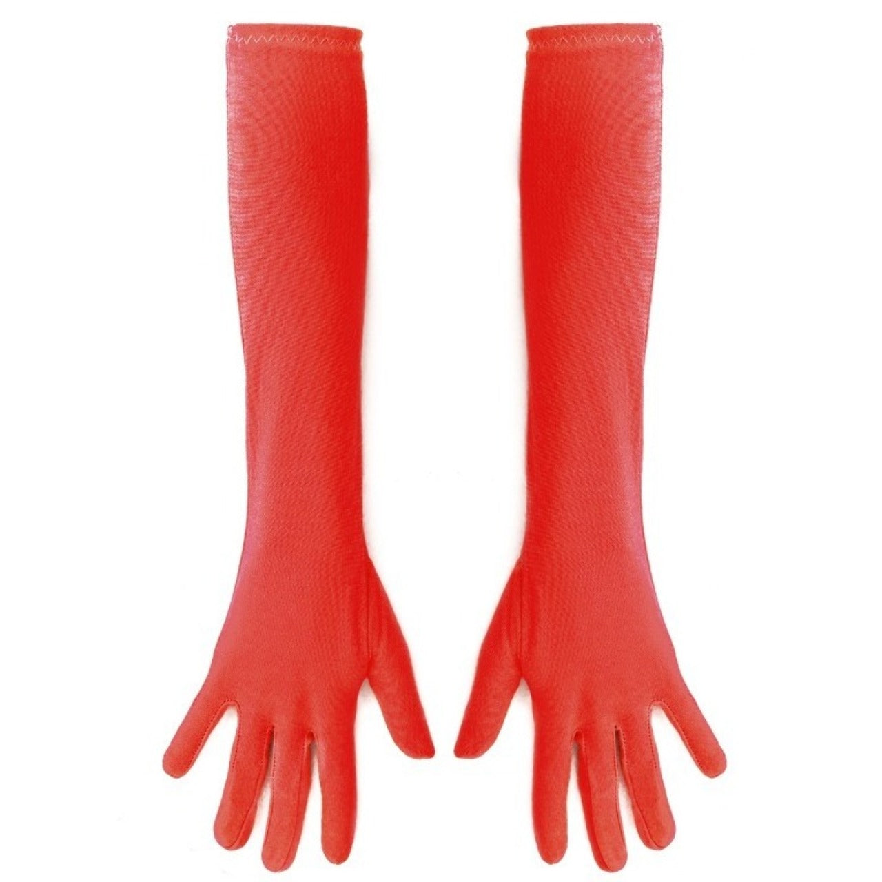 Lange rote Eco-Handschuhe