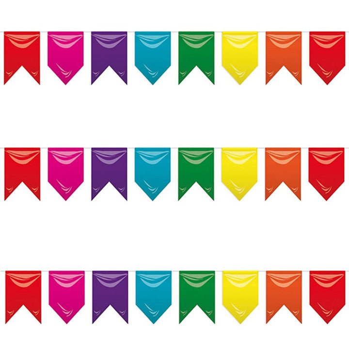Bunte Flaggen Girlande