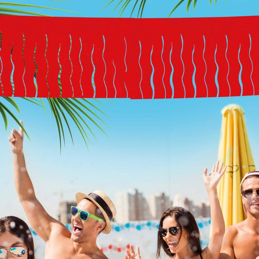 Rote Fransengirlande