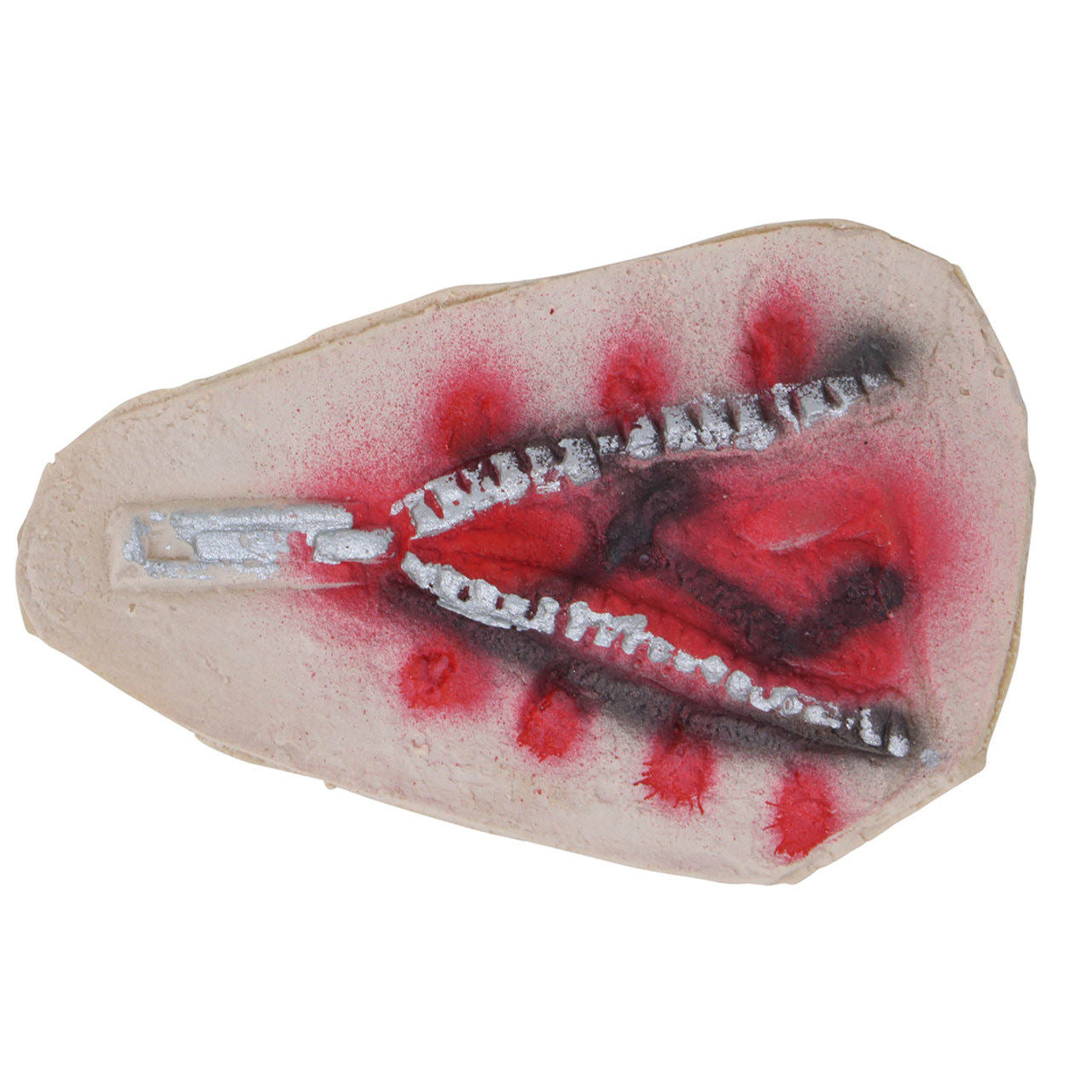 Latexwunde mit Reißverschluss-Effekt