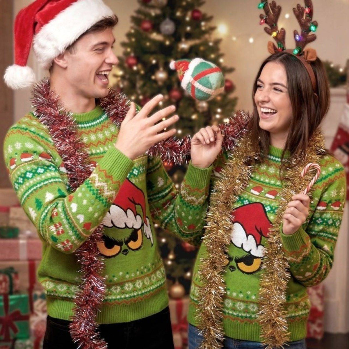 Weihnachtspullover Grinch