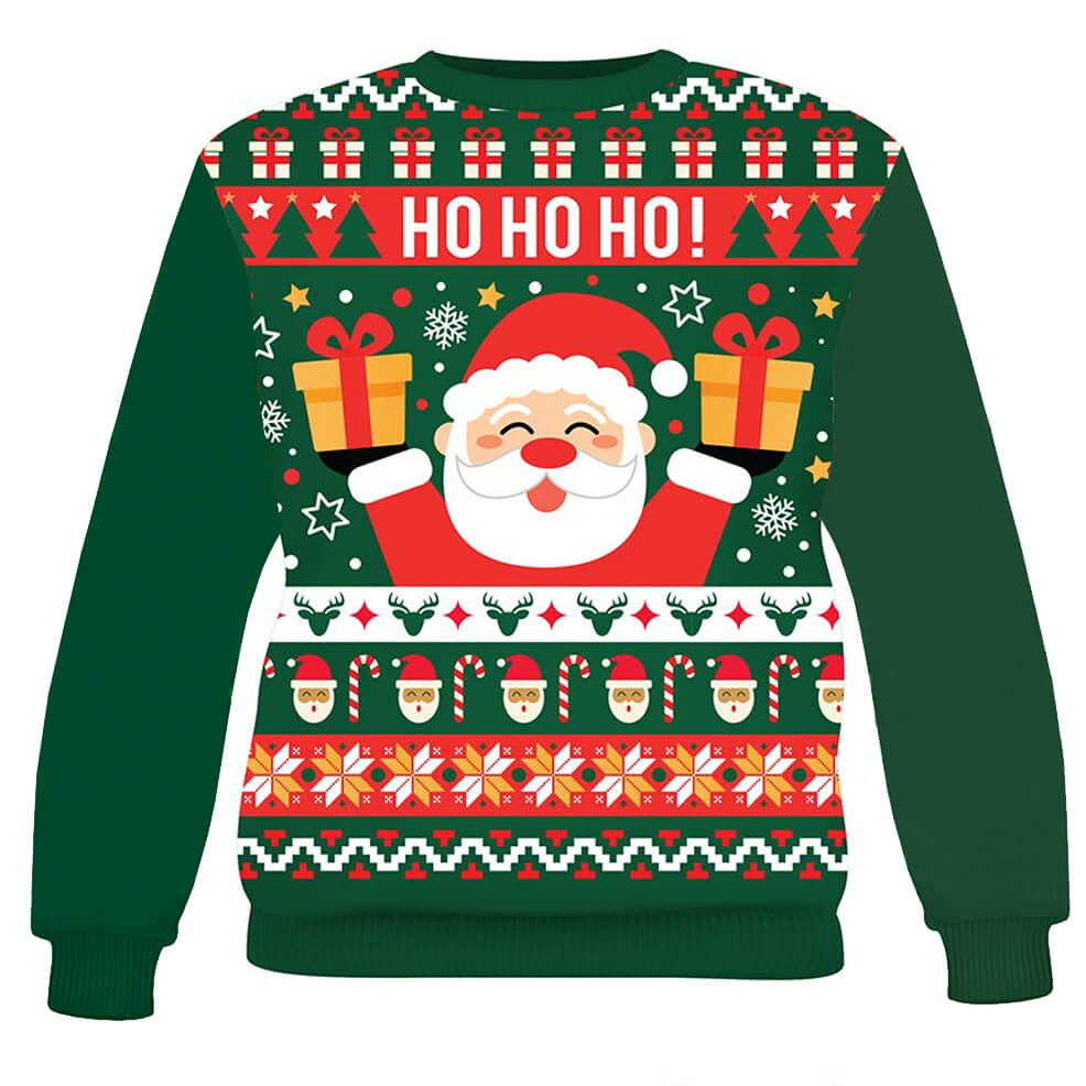 Weihnachtspullover "Weihnachtsman" für Kinder