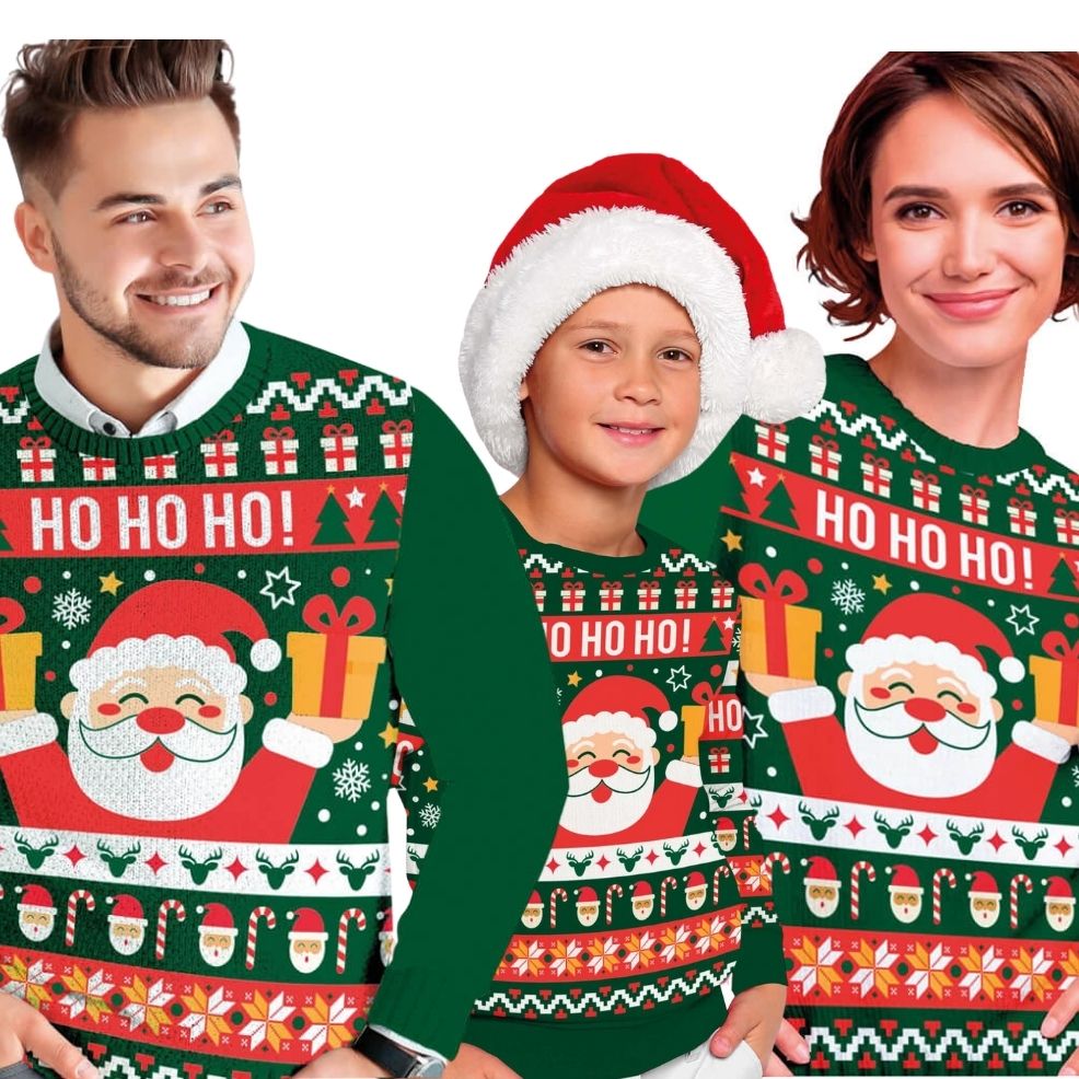 Weihnachtspullover Weihnachtsmann für Gruppen