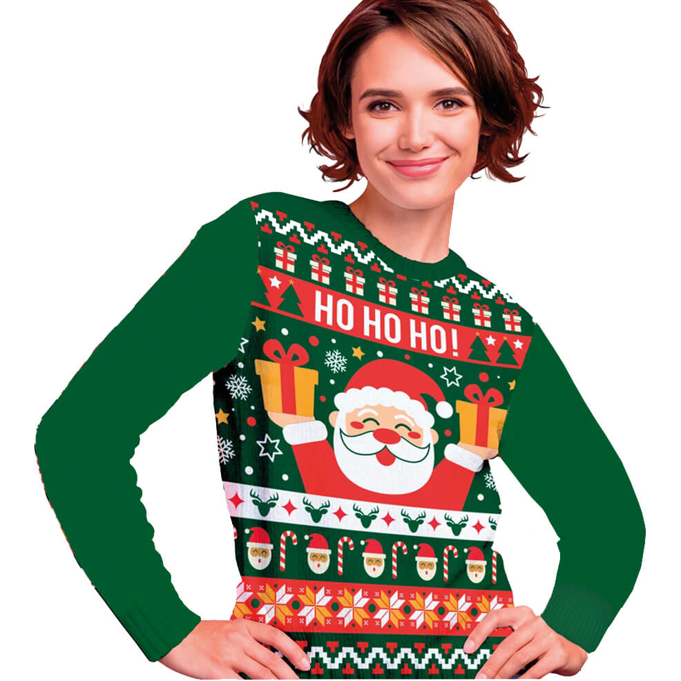Weihnachtspullover Weihnachtsmann für Gruppen