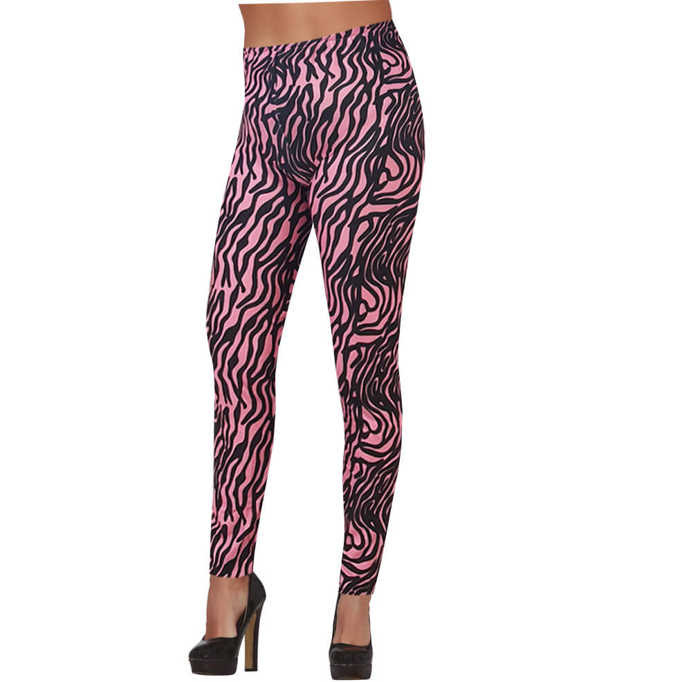 Rosa und schwarze Leggings