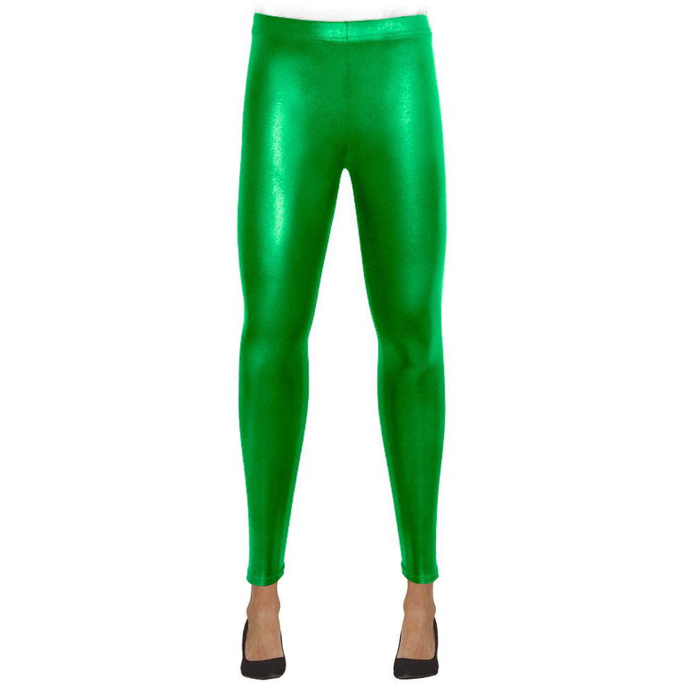 Leggings Metallic-Grün Eco
