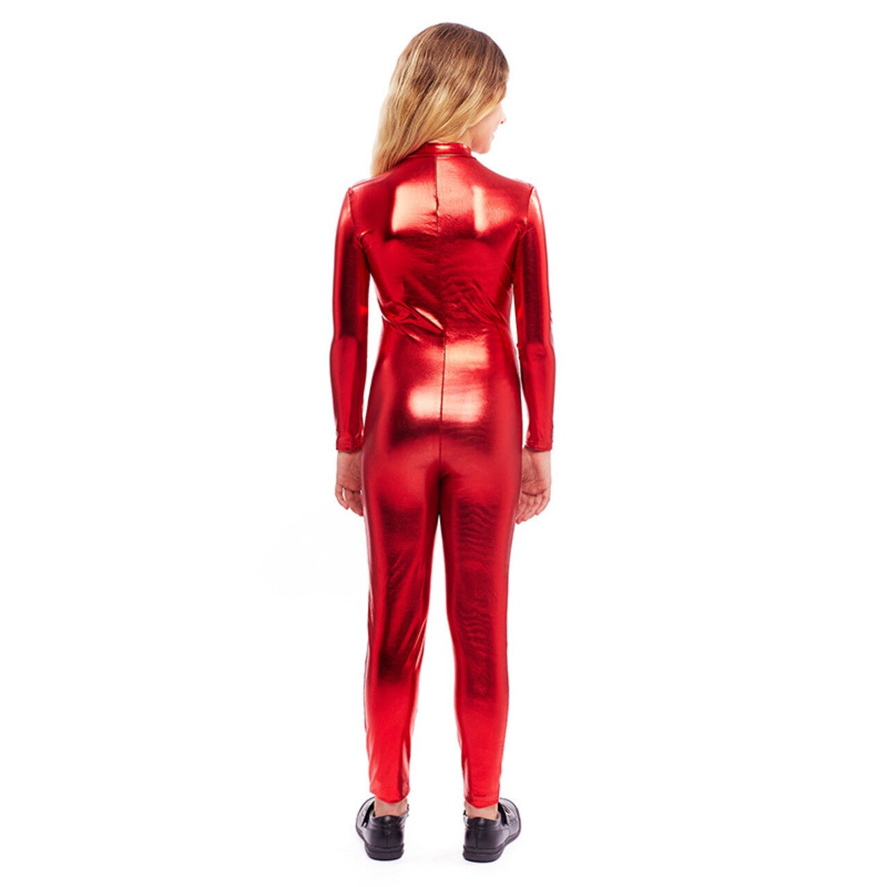 Ganzkörper Body Metallic-Rot für Kinder