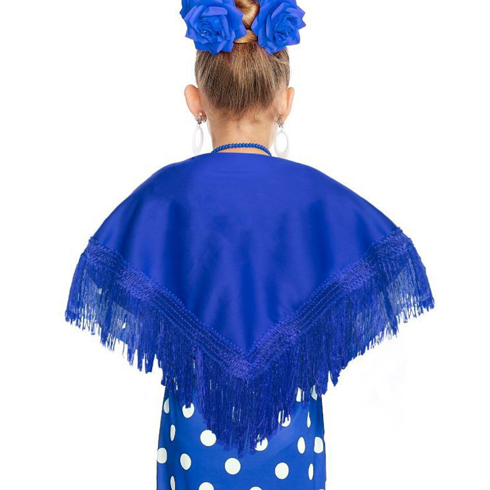 Schultertuch Blau für Kinder