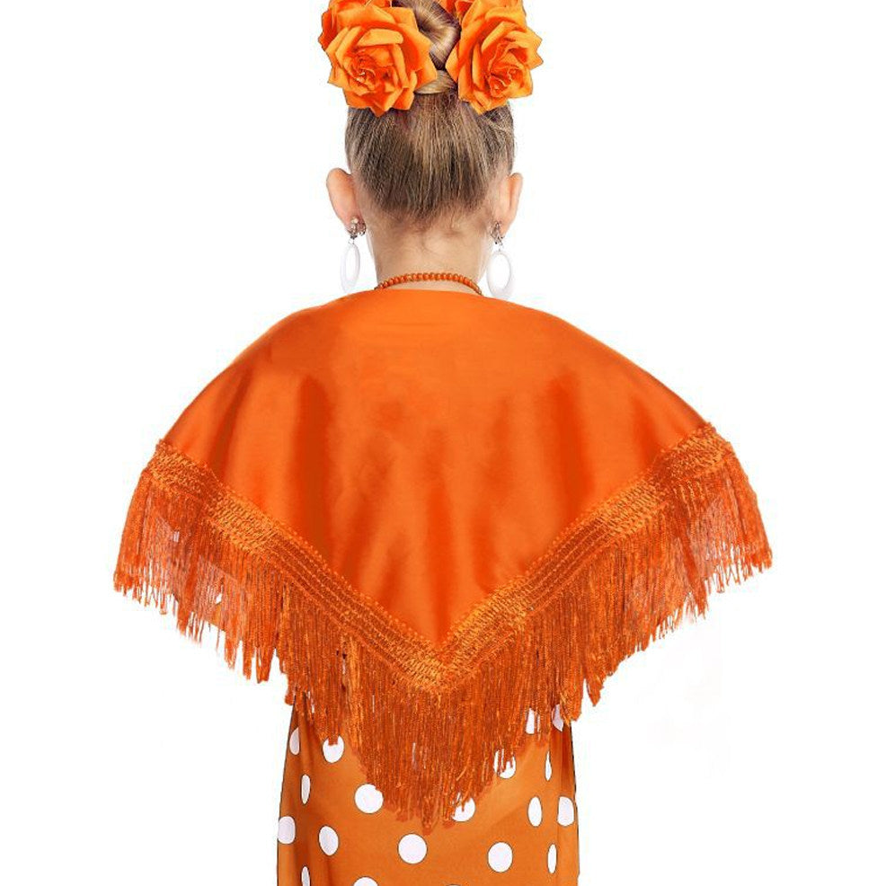 Schultertuch Orange für Kinder