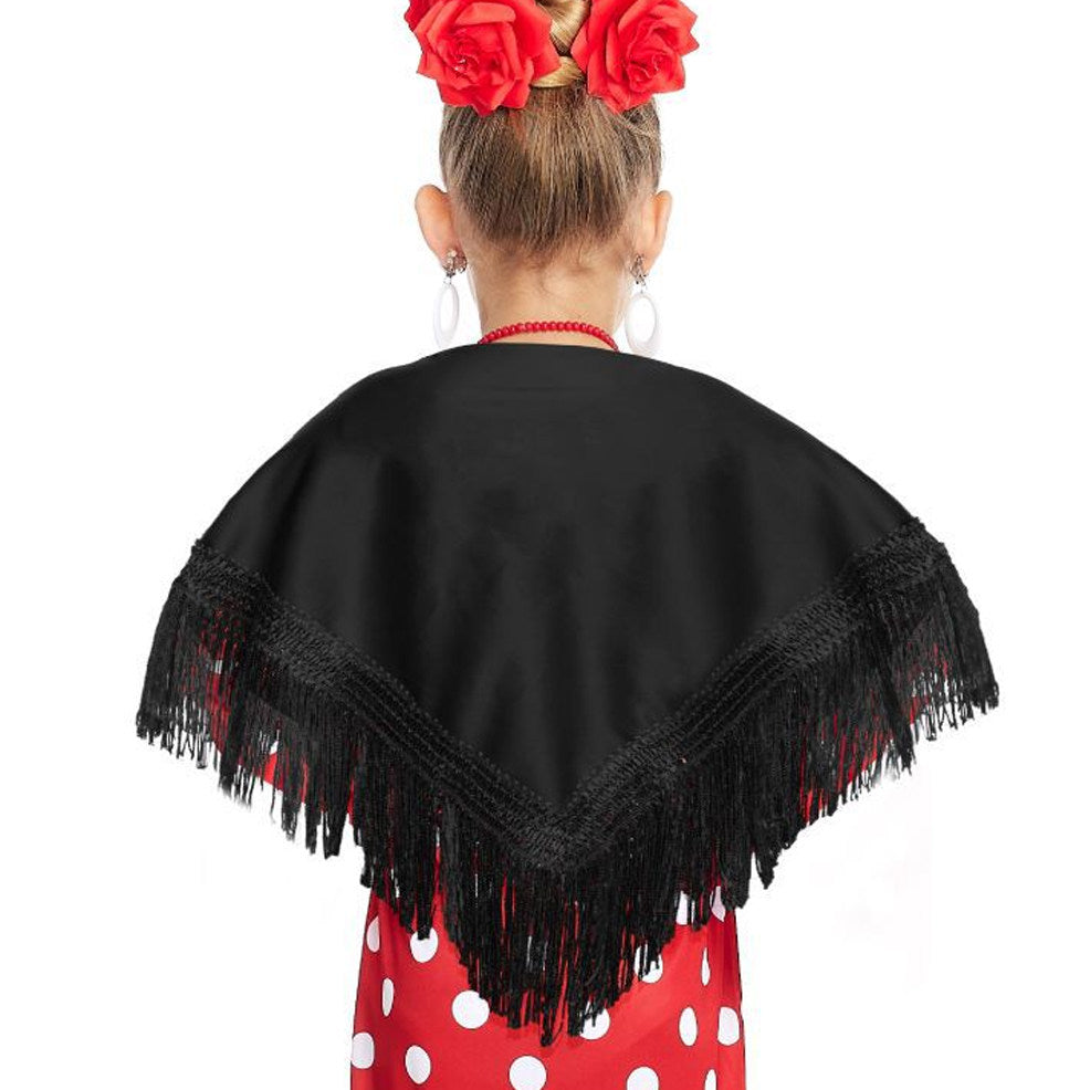 Schultertuch schwarz für Kinder