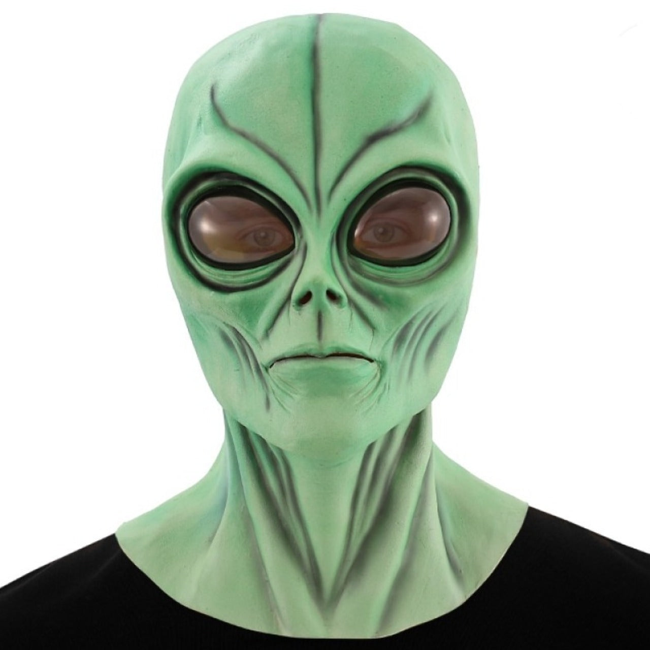 Alien Area 51 Grüne Latexmaske