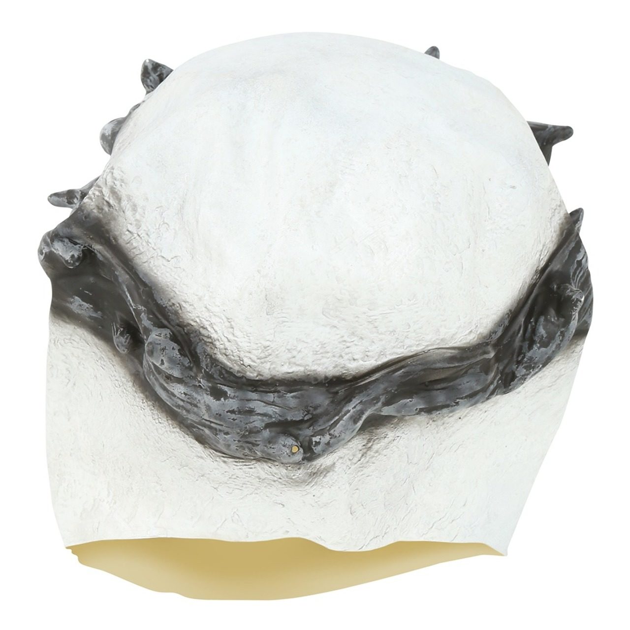 Latexmaske eines gekreuzigten Totenschädels