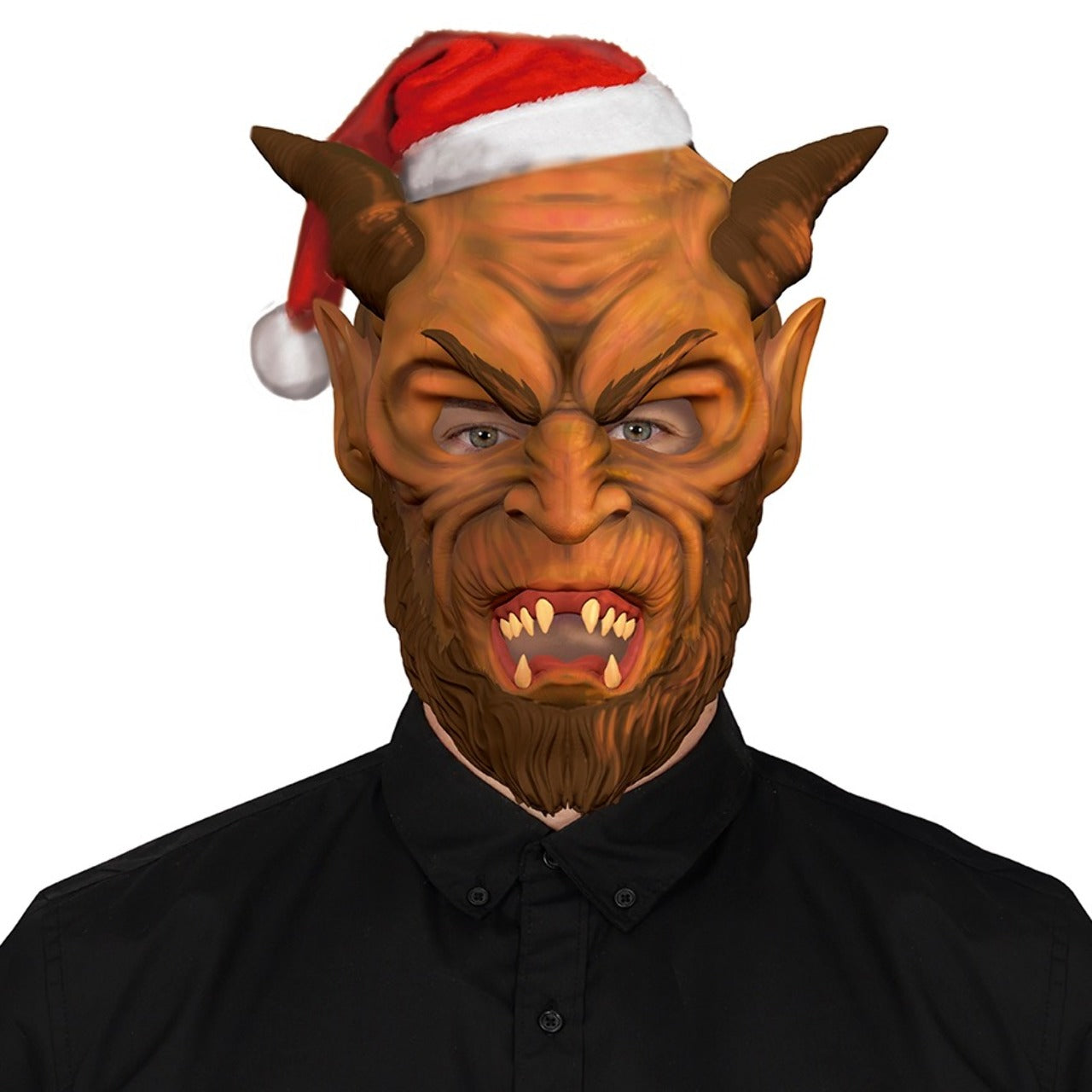 Krampus Dämon Eco-Latexmaske
