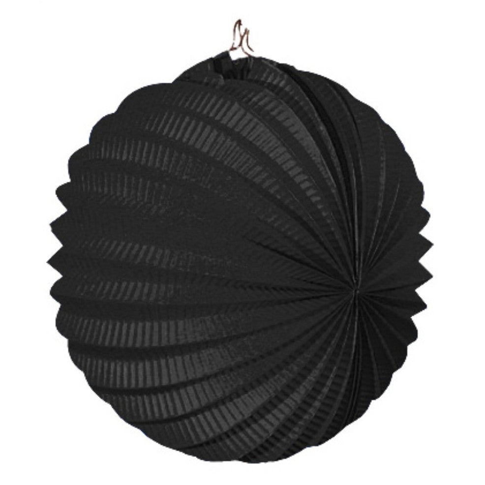 12 schwarze Festlaternen im Set