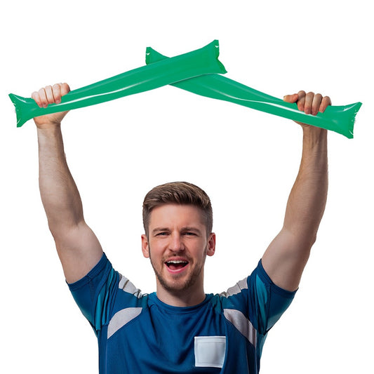 Pack mit 2 aufblasbaren Stöcken (verschiedene Farben)