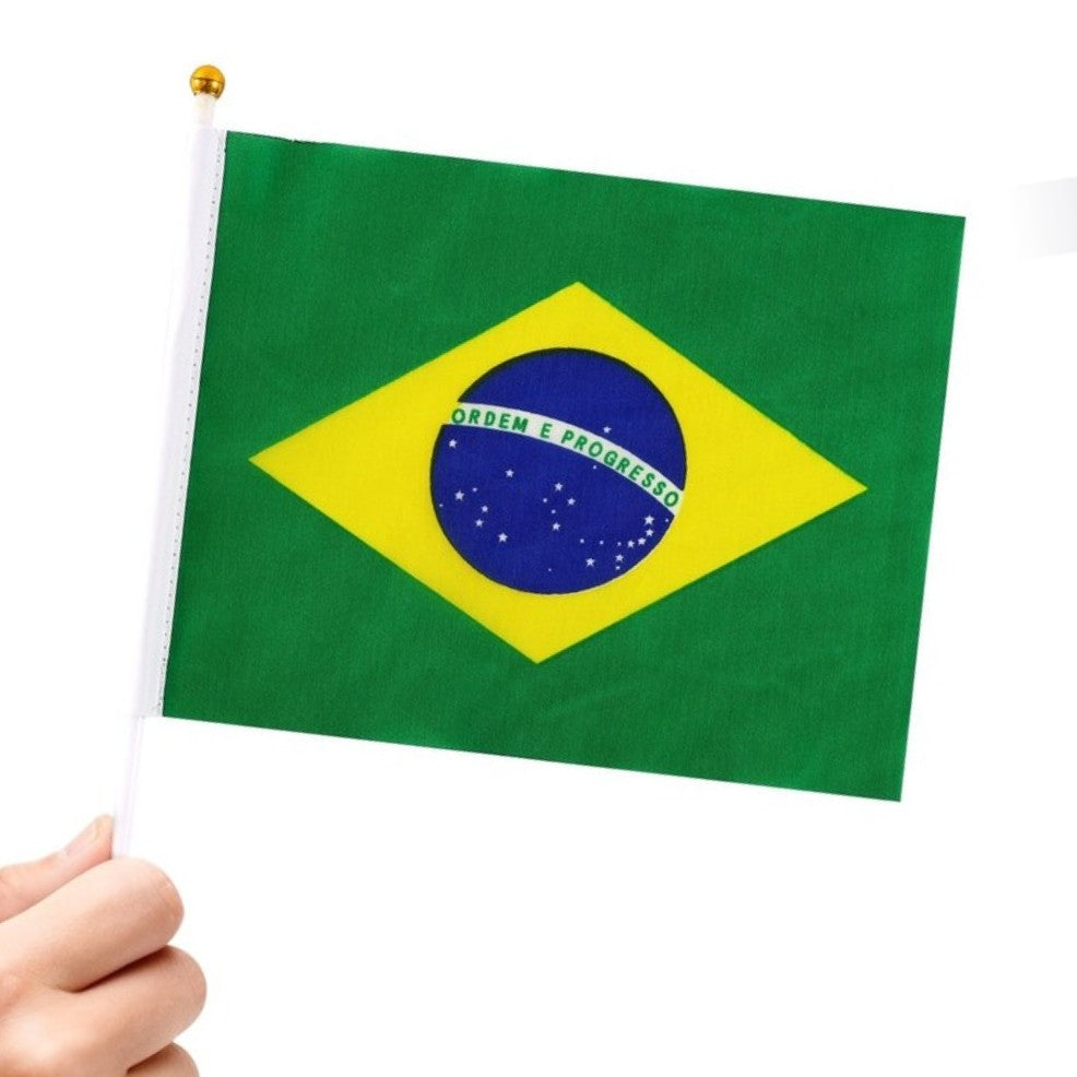 24er-Pack Brasilien-Wimpel 20x30 cm