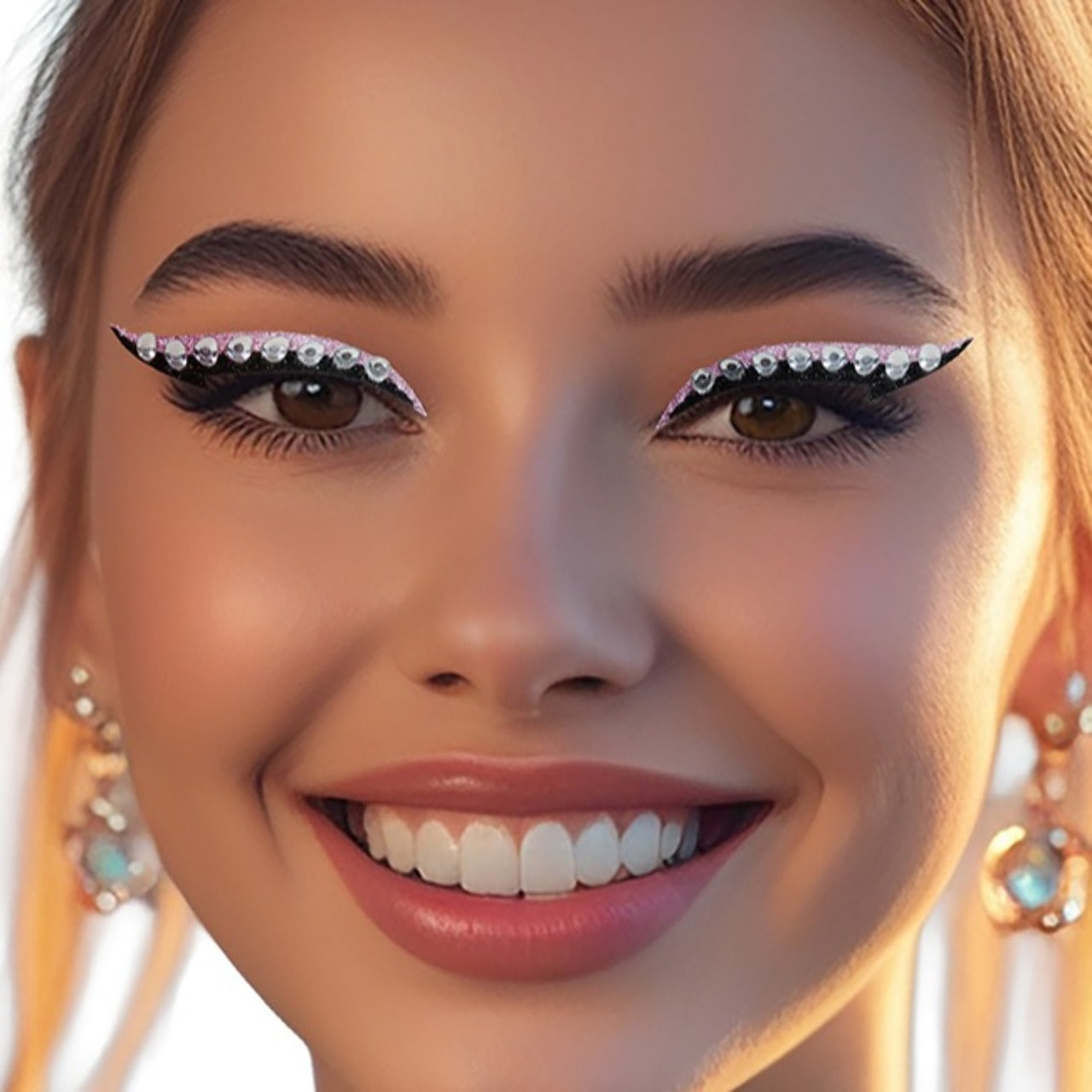 Packung mit 6 Eyeliner-Glitzersteine