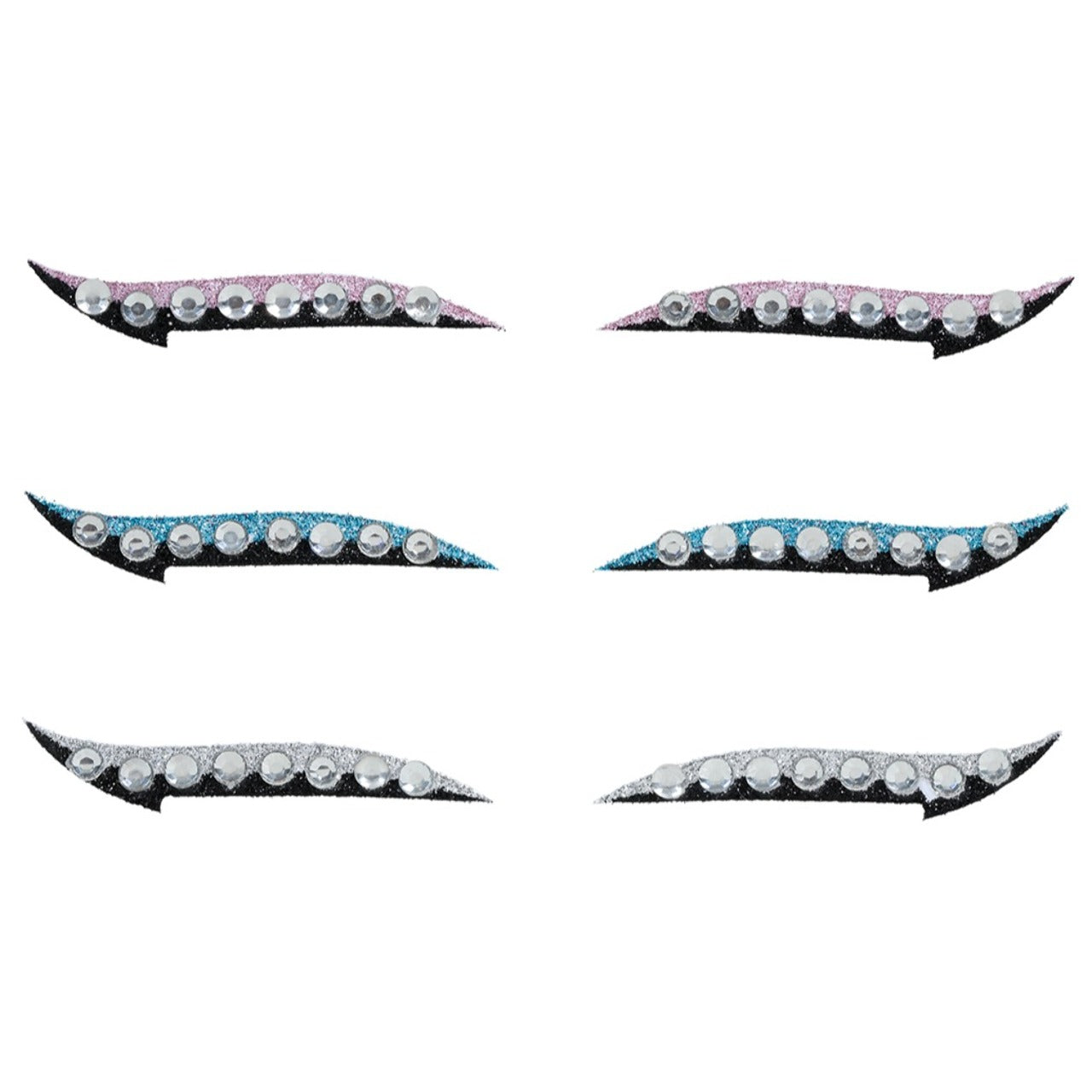 Packung mit 6 Eyeliner-Glitzersteine