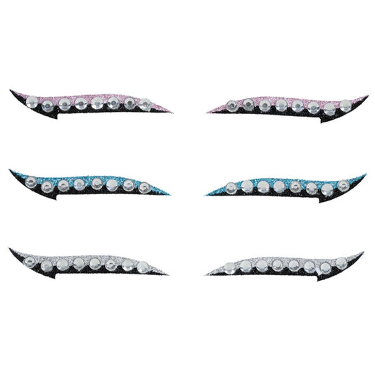Packung mit 6 Eyeliner-Glitzersteine