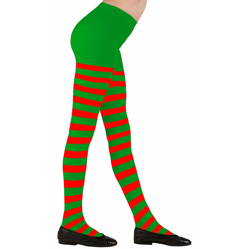 Panty de Rayas Verdes y Rojas Deluxe infantil | Don Disfraz
