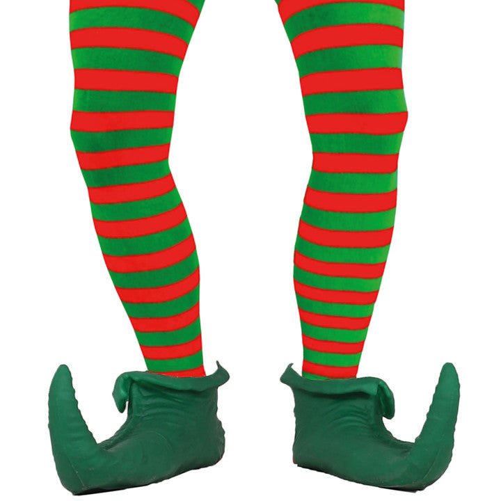 Strumpfhose rot-grün gestreift