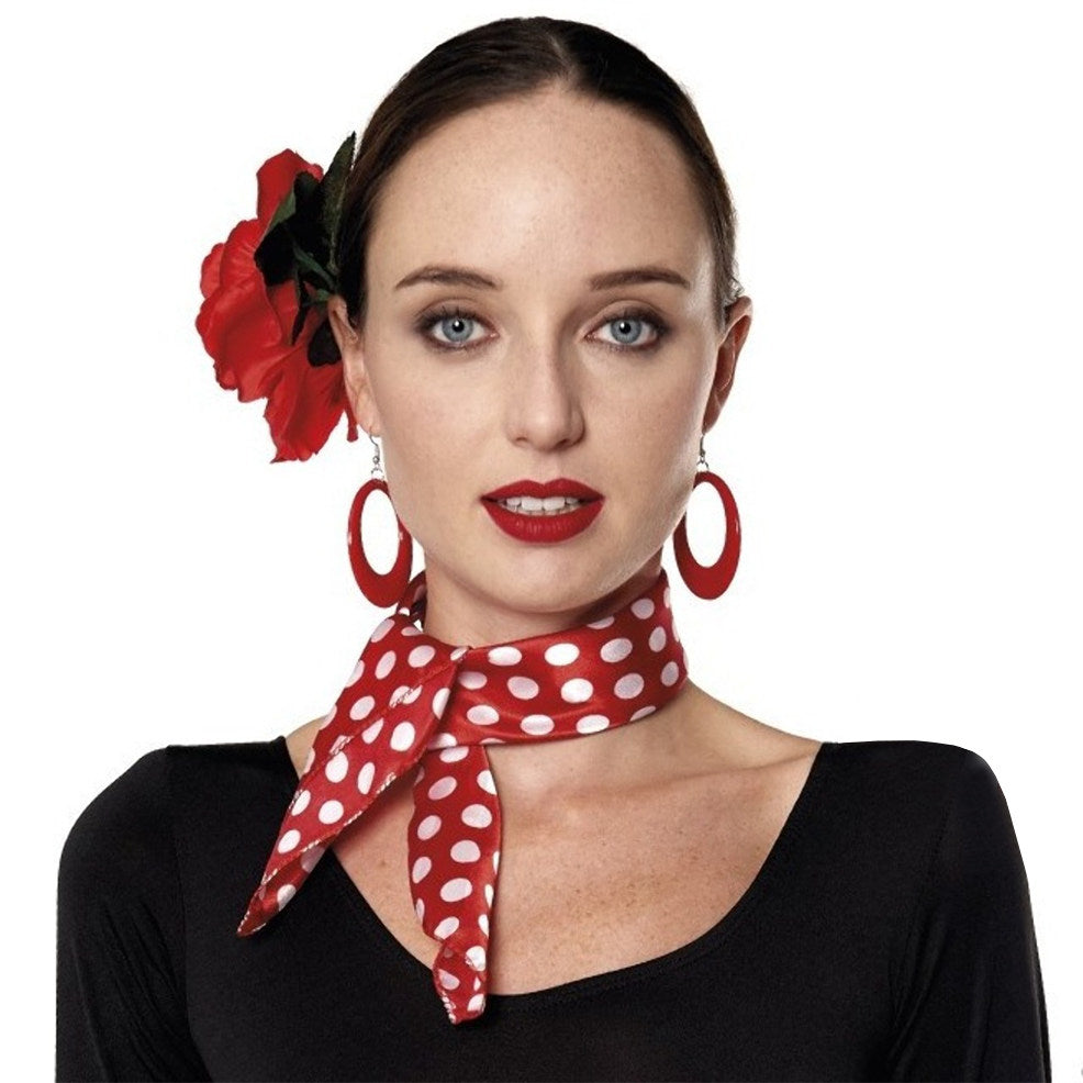 Roter Flamenco-Schal