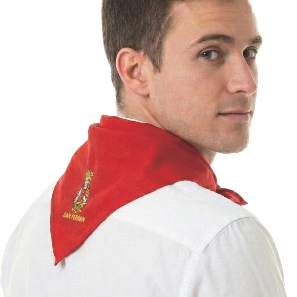 Besticktes rotes San-Fermín-Halstuch