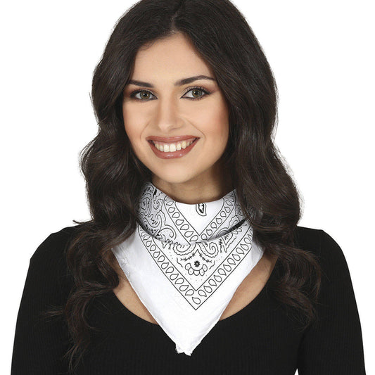 Weißes Cowboy-Halstuch