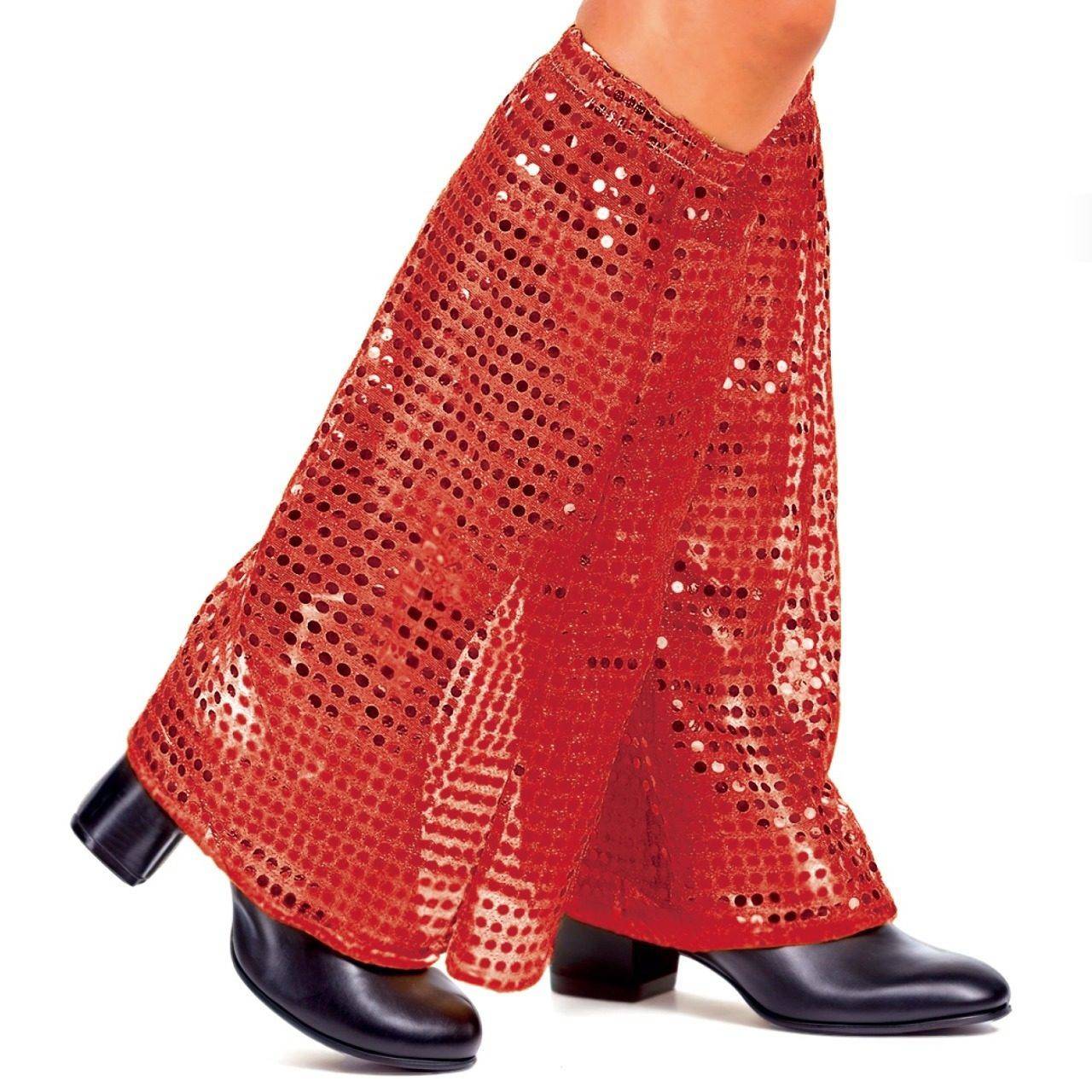 Rote Disco-Schlaghosen