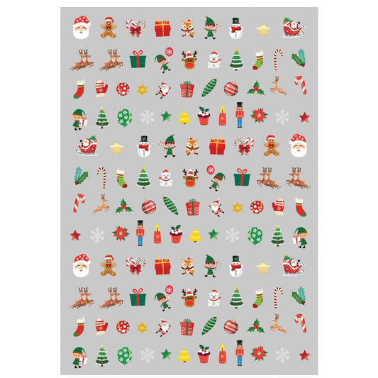Nagelaufkleber für Weihnachten