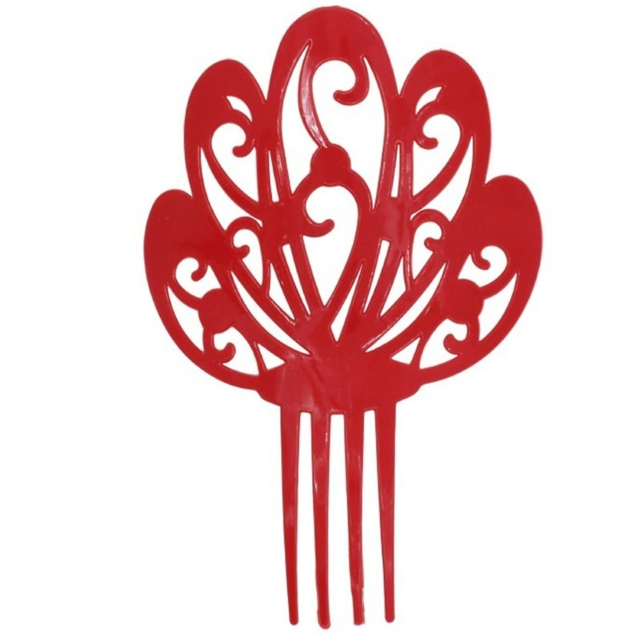 Großer roter Haarkamm