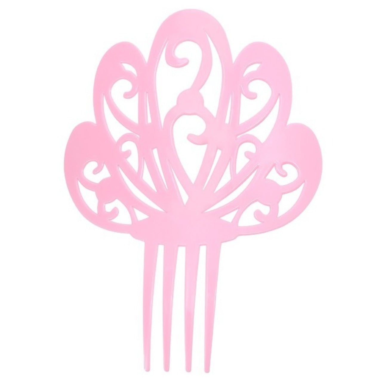 Große rosa Haarkamm