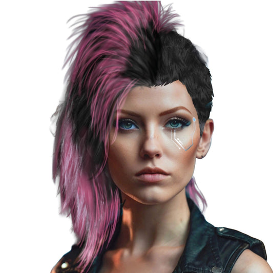 Cyberpunk-Judy-Perücke