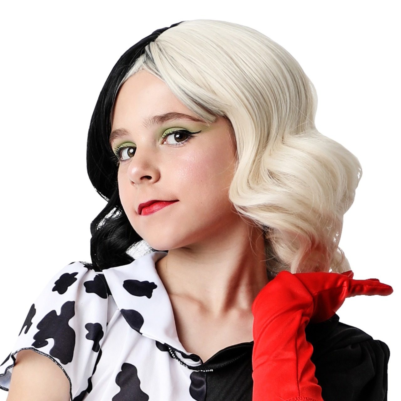 Klassische Cruella Perücke für Kinder
