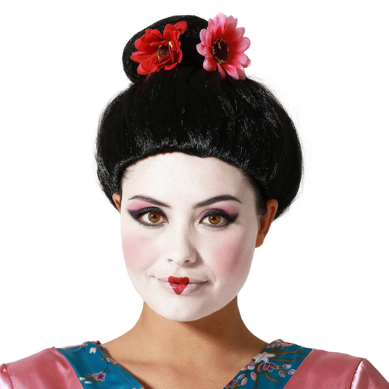 Geisha-Blumenperücke