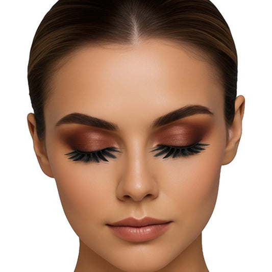 Schwarze Feder-Wimpern