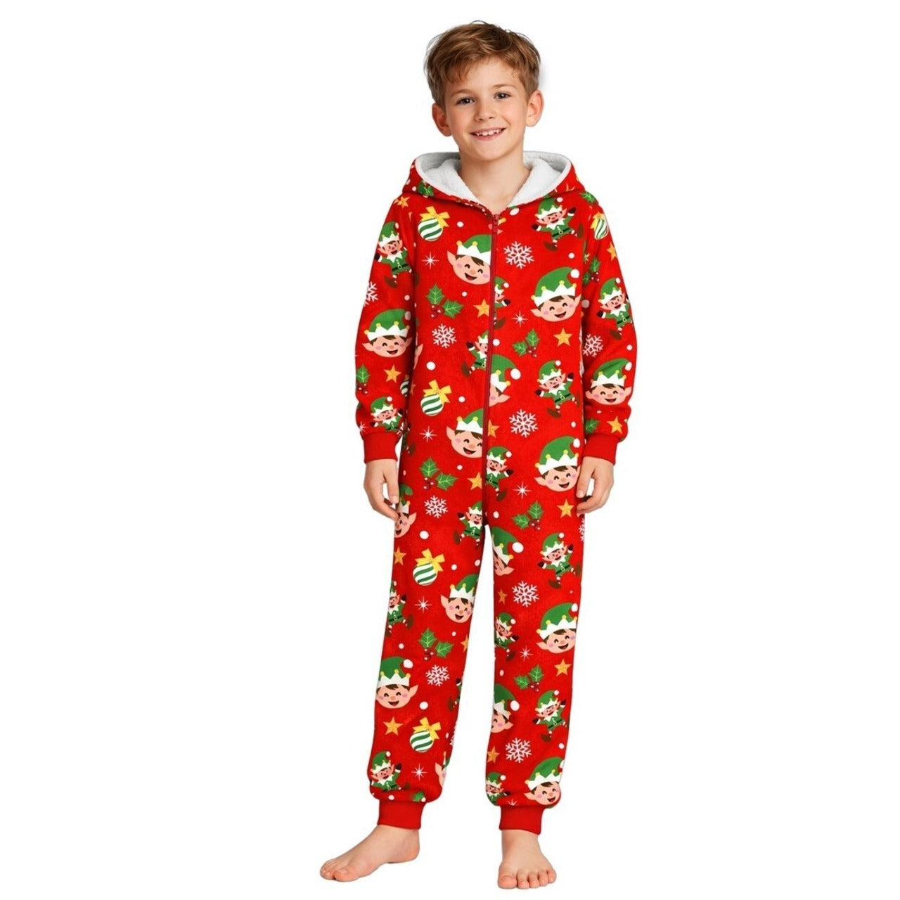 Weihnachts-Elfen-Pyjama für Kinder