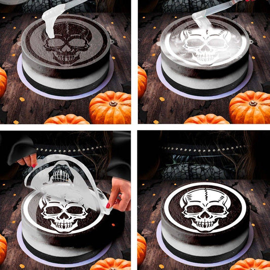 Tortendekoration-Schablone Skelett