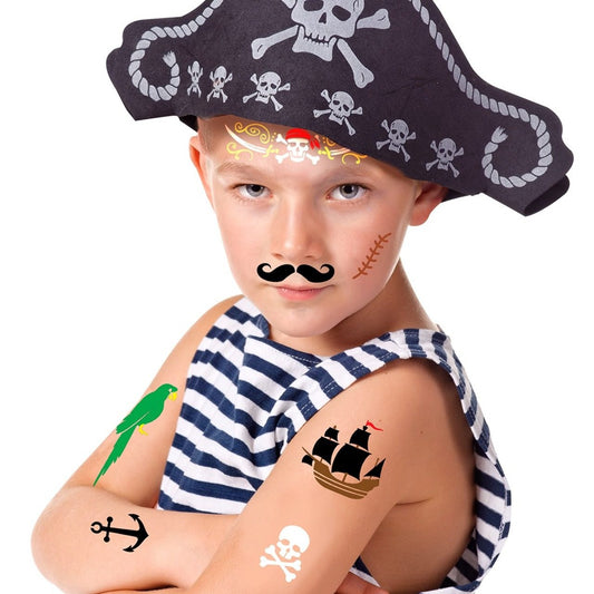 Piraten Schminkschablone für Kinder