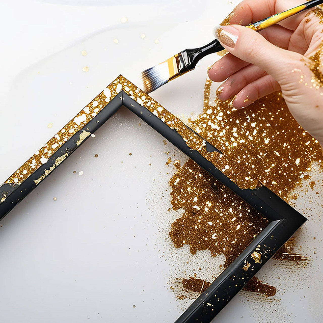Goldene-Glitzer biologisch abbaubar