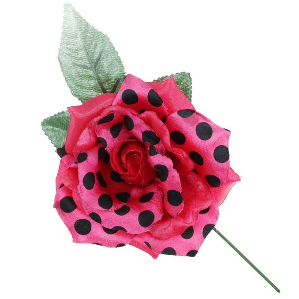 Fuchsia und schwarze Rose von Flamenca und Chulapa