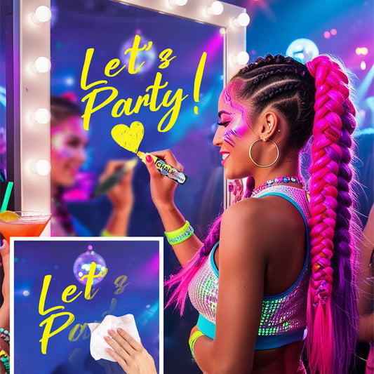 Gelber Flüssigkreidemarker