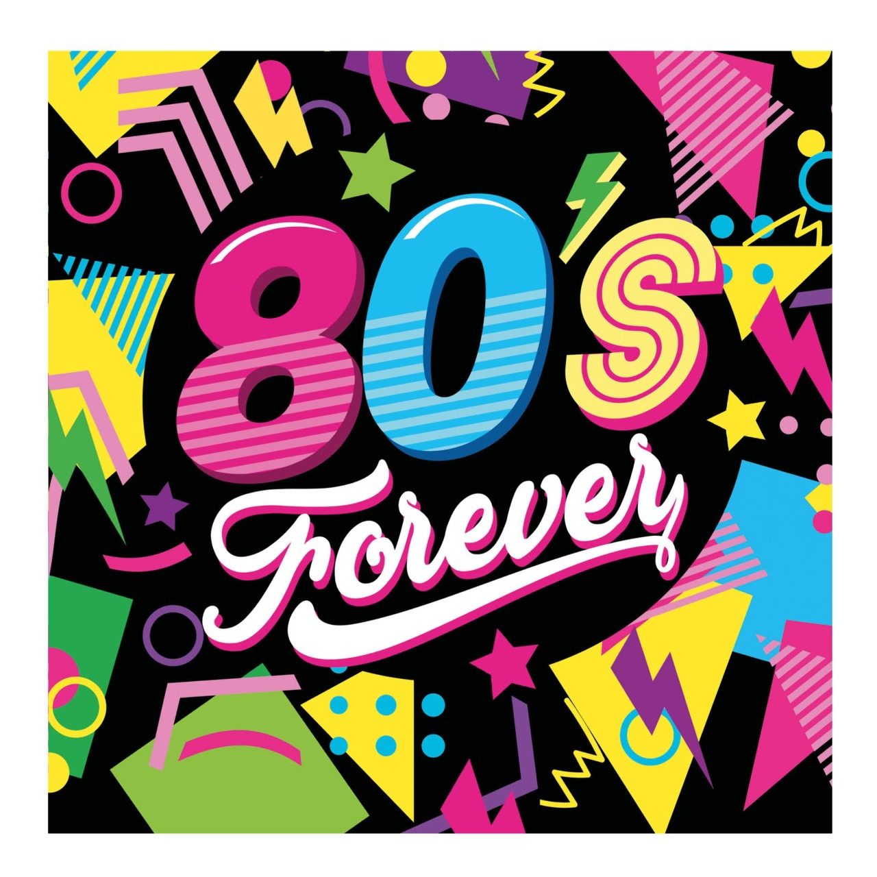 80er Jahre Servietten