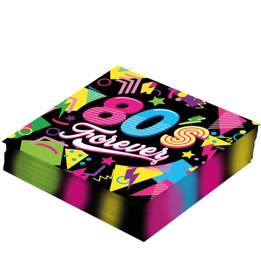 80er Jahre Servietten